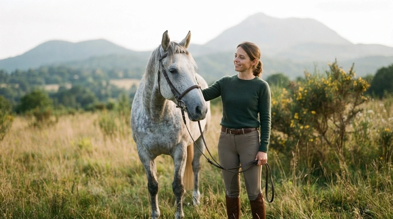 Cours d'équitation à Saint-Clément, Allier