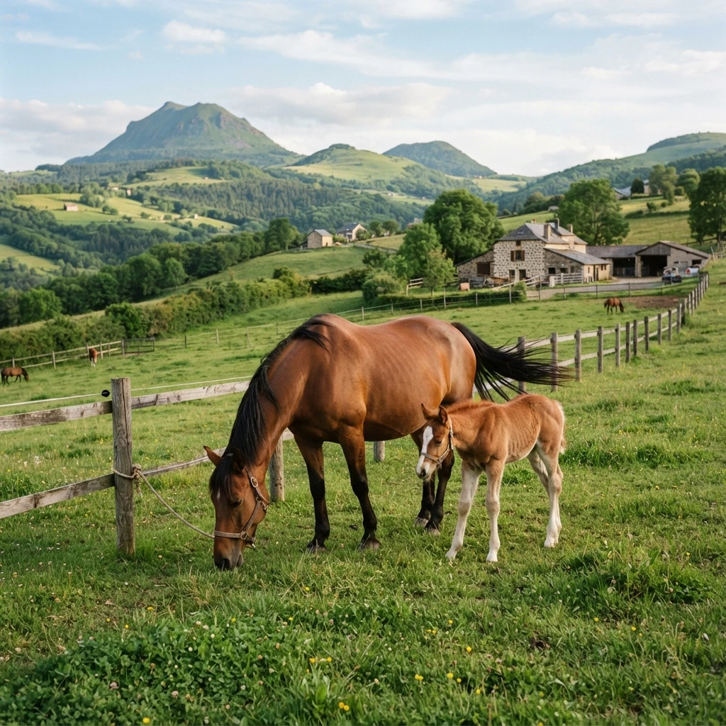 Élevage de chevaux au équin'ox, Saint-Clément