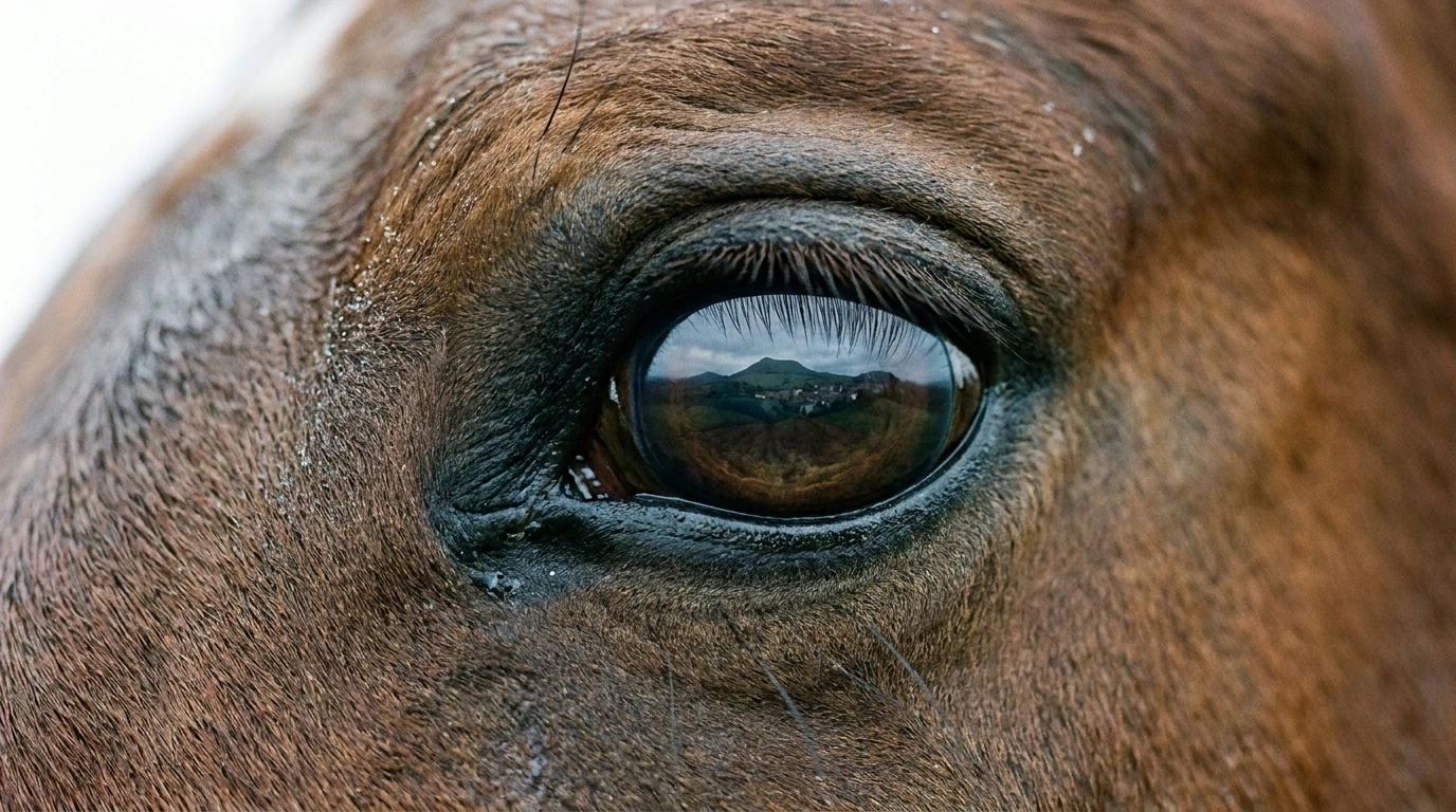 Un regard de cheval au équin'ox, Saint-Clément